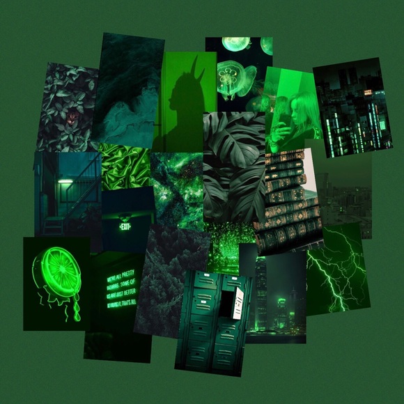 Wall Decor Green Aesthetic Photo Collage Kit Poshmark